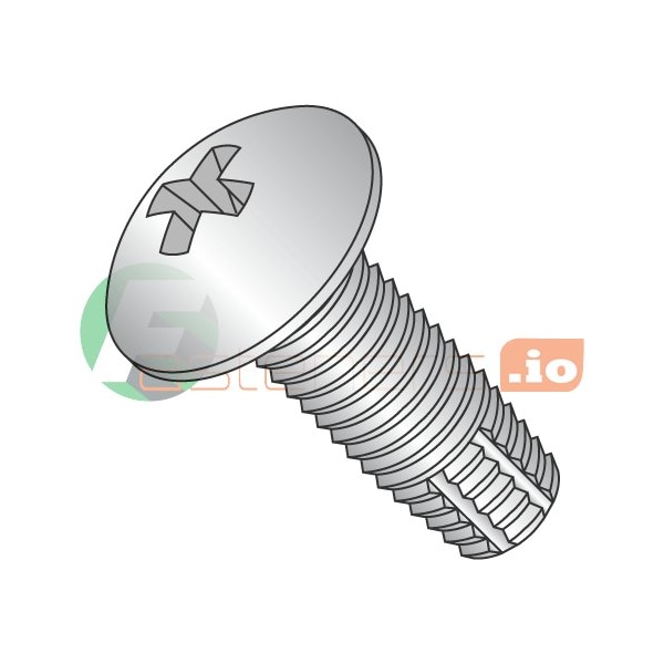 Newport Fasteners Thread Cutting Screw, #6-32 x 1/2 in, Stainless Steel Truss Head Phillips Drive, 5000 PK 963680 - main